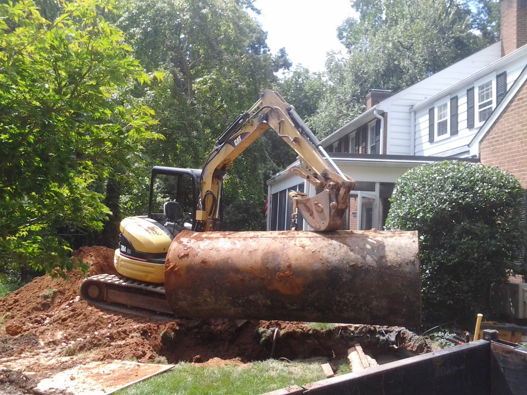 removing a home heating oil tank